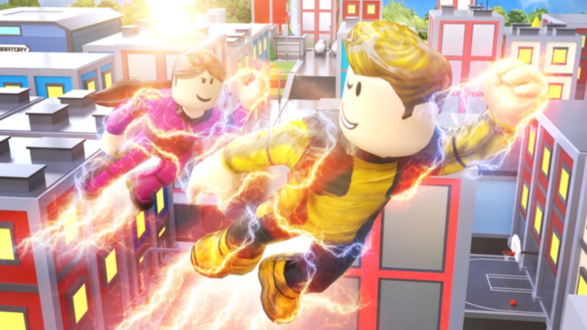 Indulge in the fantasy of superheroes (Image via Roblox)