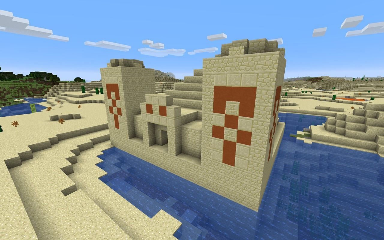 Desert pyramid (Image via Minecraft)