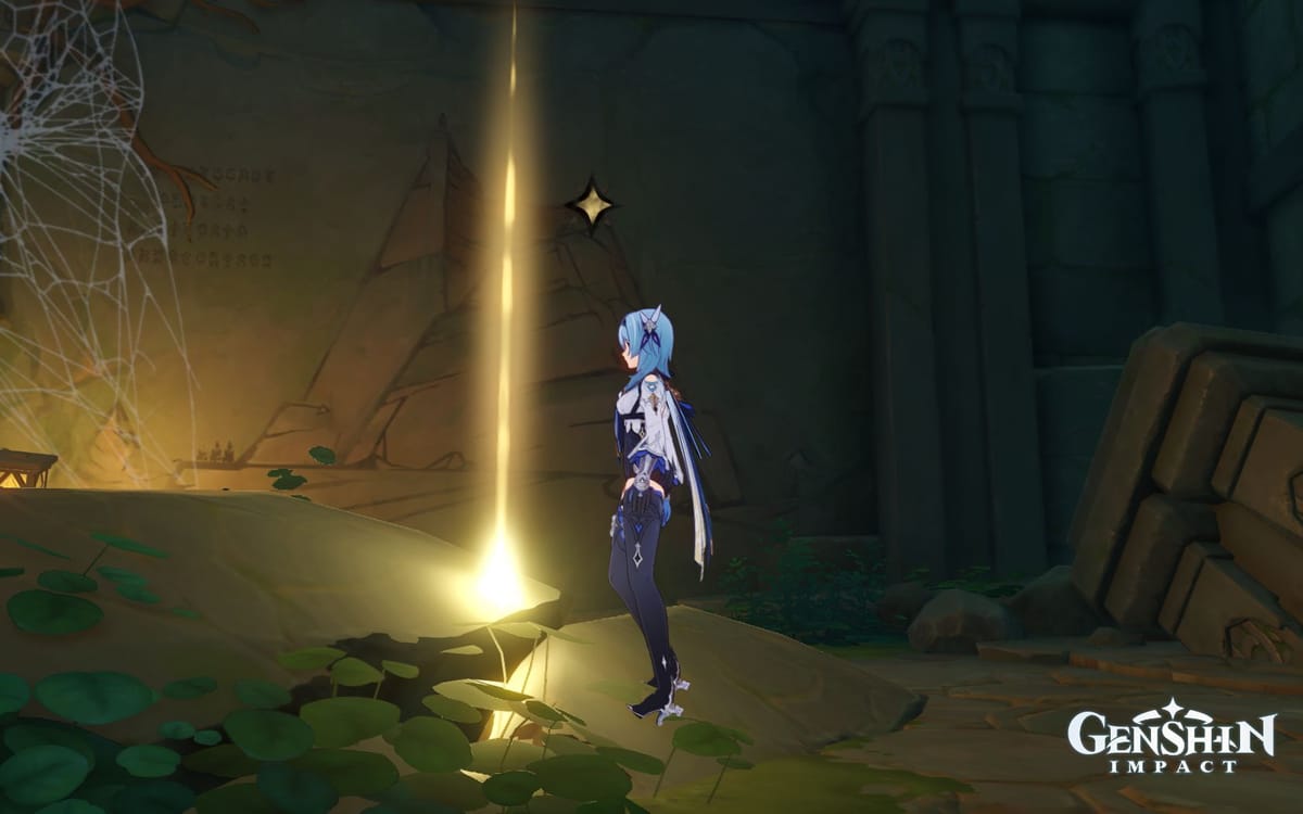 Take a photo of the ruin murals quest in Genshin Impact All 6