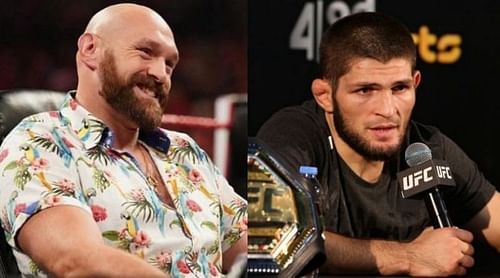 Tyson Fury (left) and Khabib Nurmagomedov (right)