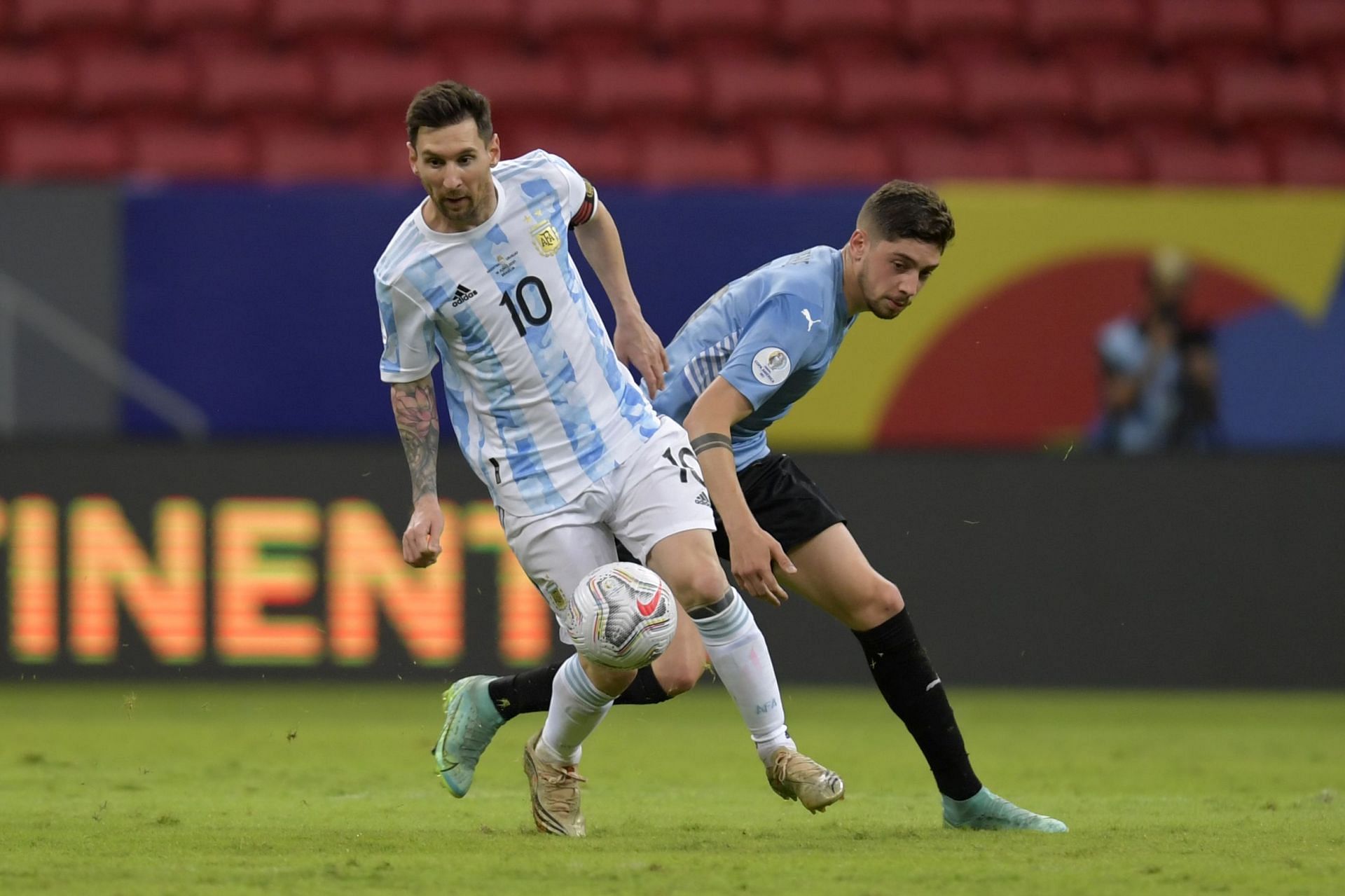 Messi has netted six goals against Uruguay till now