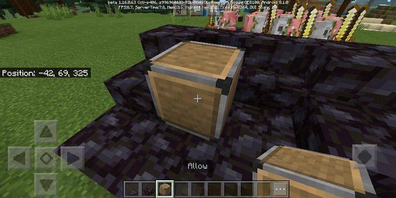 Allow/deny blocks are a great asset for controlled construction within Minecraft: Education Edition (Image via Mojang)