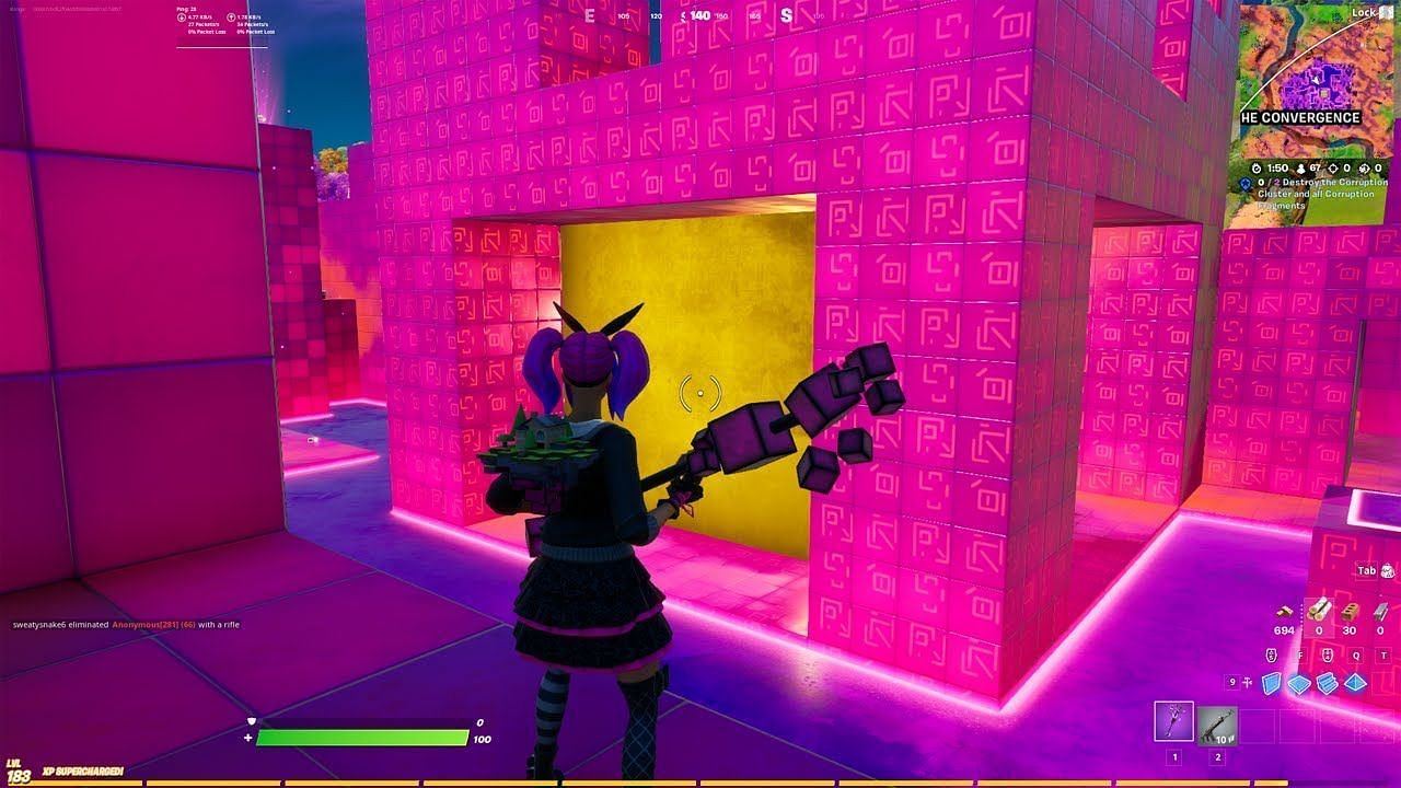 Fortnite players might soon witness Cube Town POI turn into a pyramid in Chapter 2 Season 8 (Image via YouTube/ Kanga)