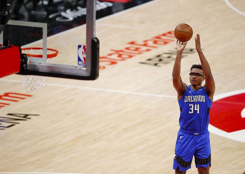 Orlando Magic center Wendell Carter Jr. takes a free throw