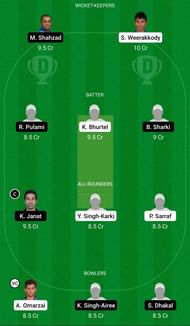Dream11 Team for Lalitpur Patriots vs Chitwan Tigers - Everest Premier League T20 2021.