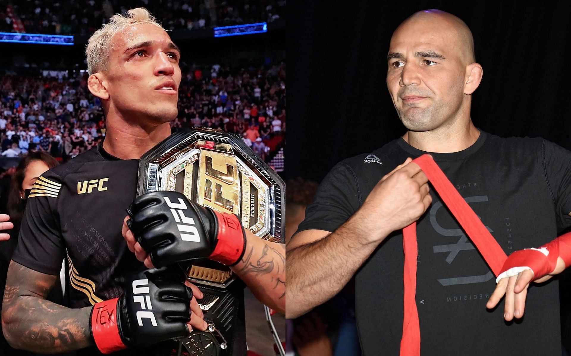 Charles Oliveira (left) and Glover Teixeira (right)