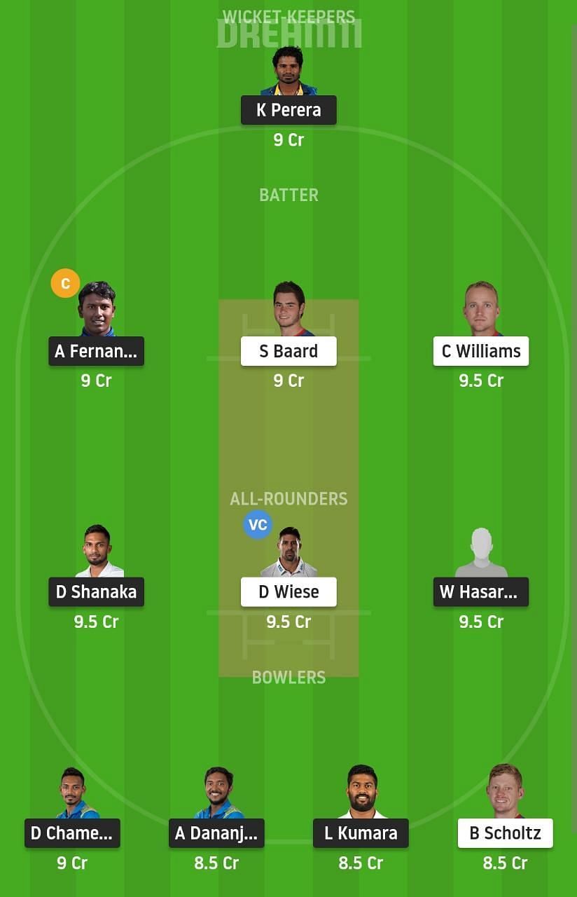 SL vs NAM Dream11 Fantasy Suggestion #1