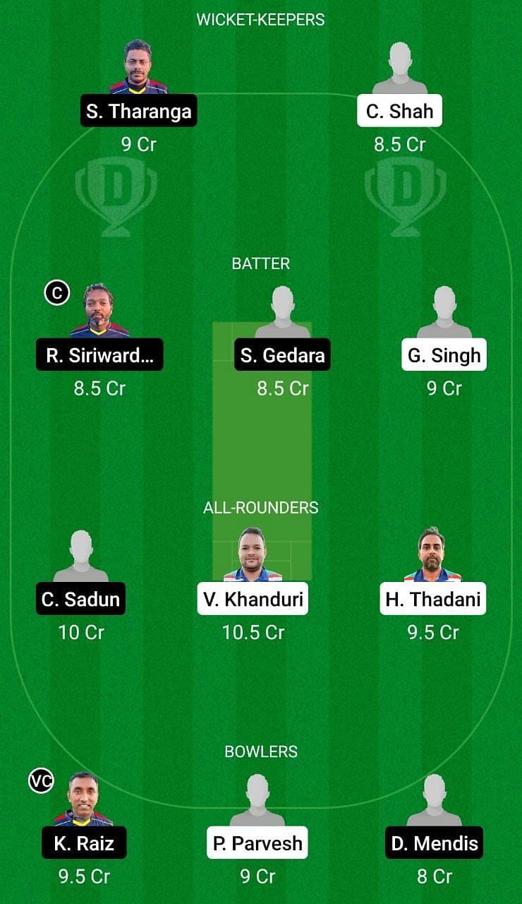 AMD vs SLL Dream11 Team - 2