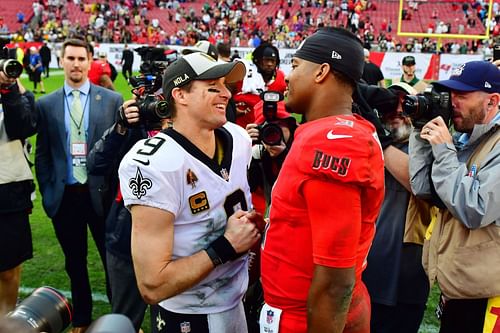 New Orleans Saints Drew Brees and Jameis Winston