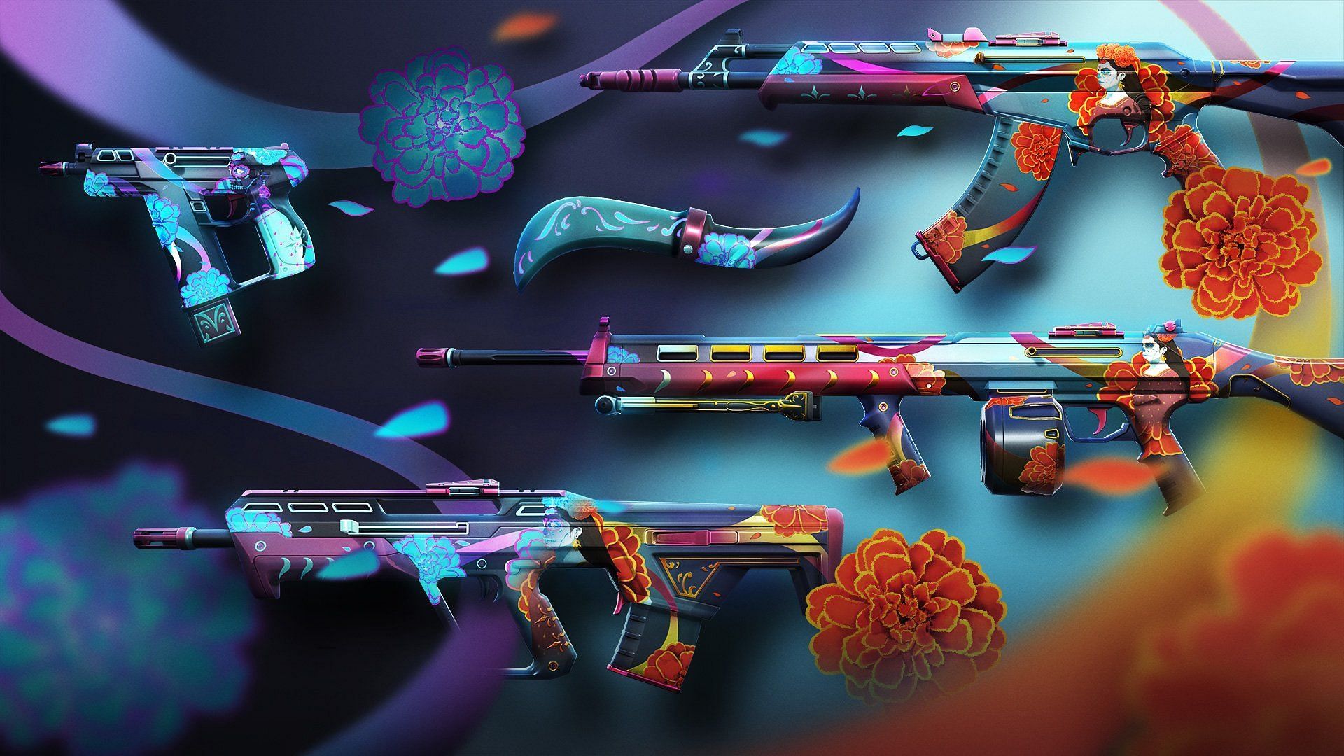 Valorant to release the new Nunca Olvidados weapon skin Bundle along with patch 3.08. (Image via Riot Games)
