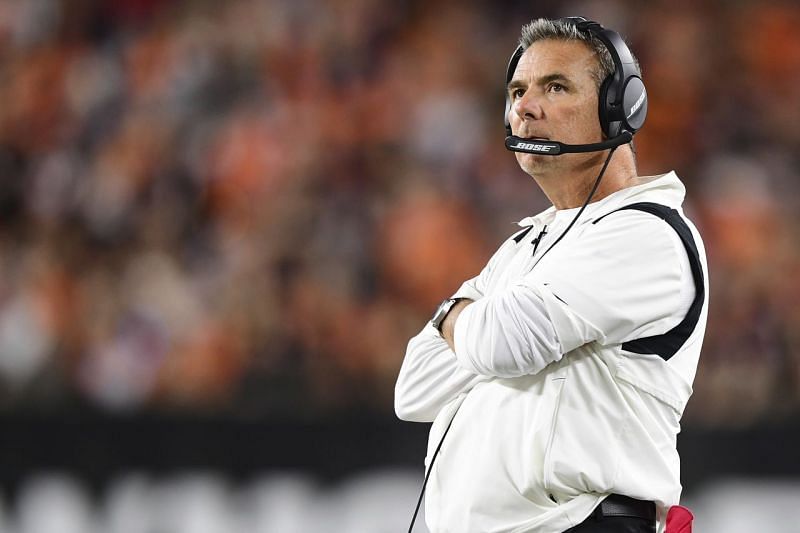 Urban Meyer under fire after video of him dancing with an unidentified woman surfaces online (Image via Getty Images)