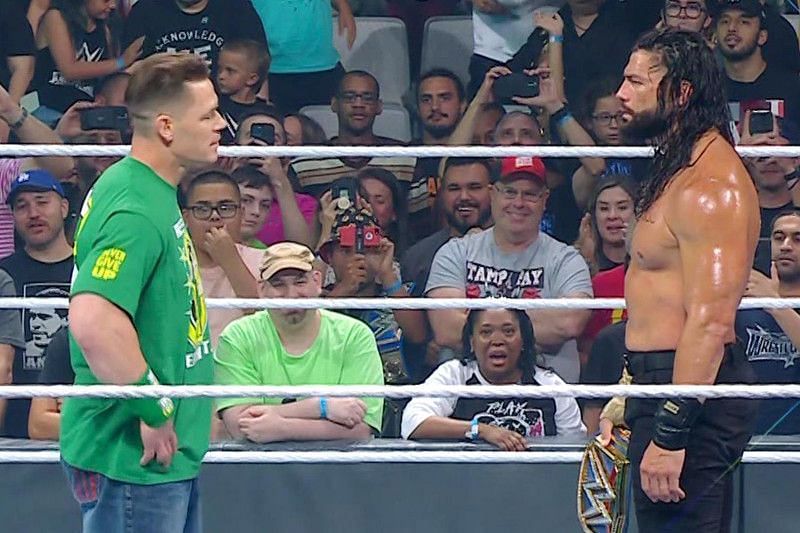 John Cena and Roman Reigns faced off earlier this year for the Universal Championship