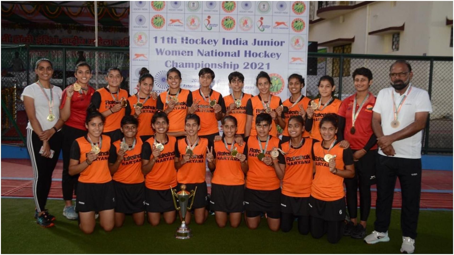 Hockey Haryana wins 11th Hockey India Junior Women National Championship 2021 title (Pic Credit: Hockey India)