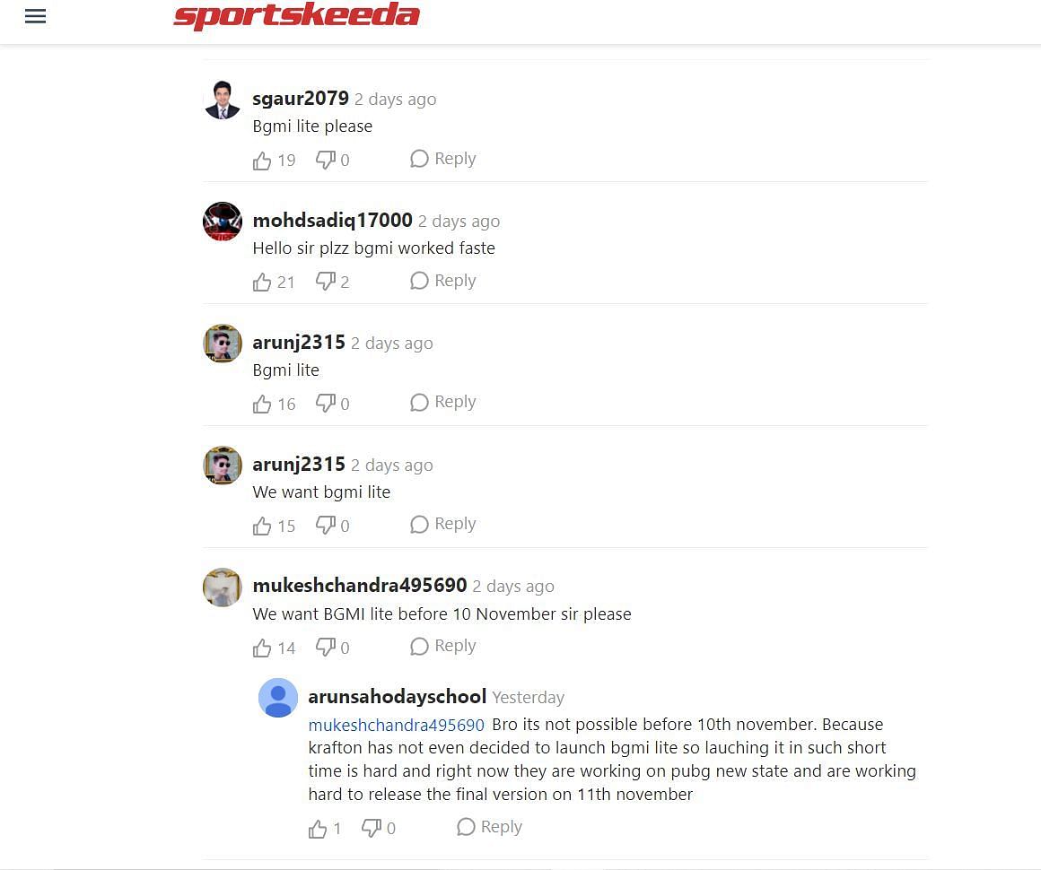 Fans reactions to a Sportskeeda article (Image via Sportskeeda)
