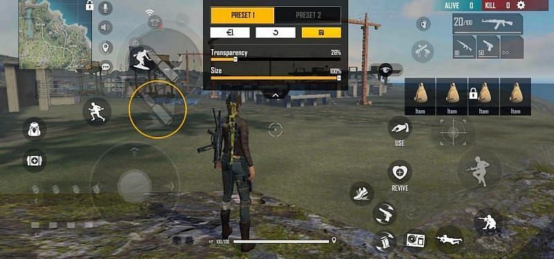 The HUD layout should suit players&#039; comfort (Image via Free Fire)