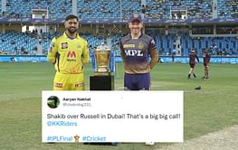 "Heavy dew advantage": Twitter reacts as KKR opt to field vs CSK in IPL 2021 final