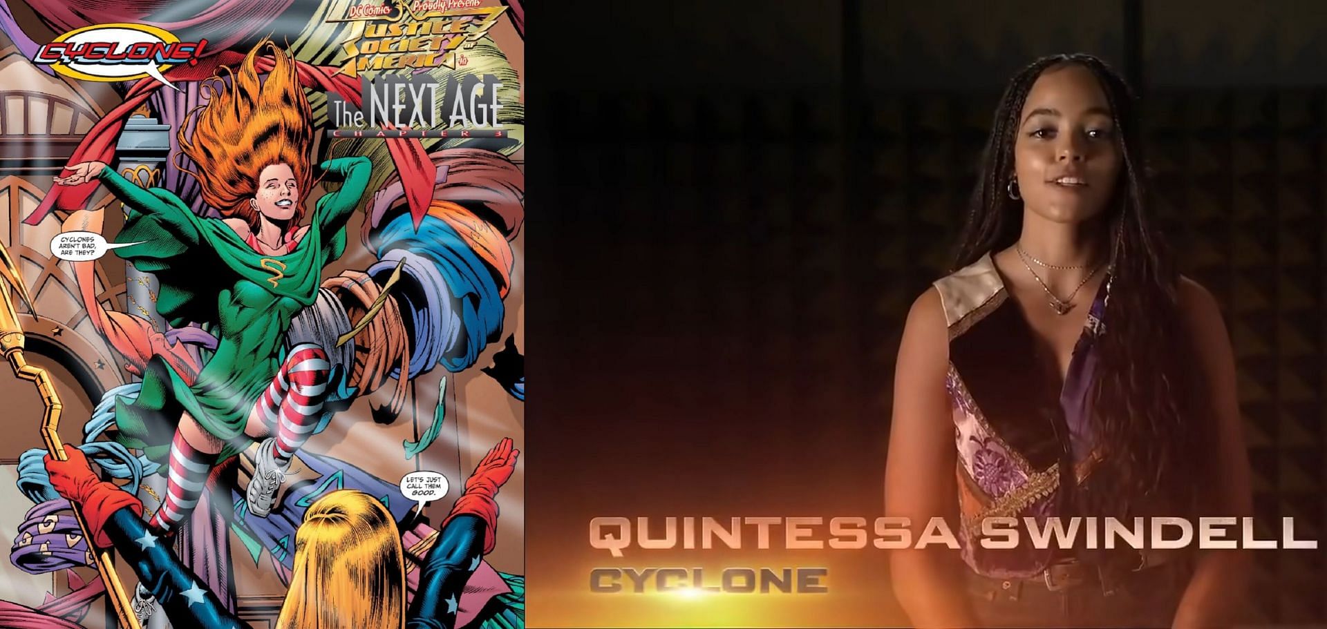 Quintessa Swindell at DC FanDome (Image via Warner Media / DC)