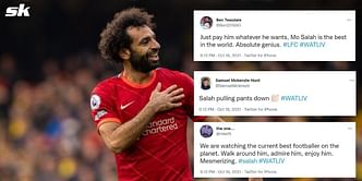 Twitter explodes as Mohamed Salah nets stunning goal in massive win for Liverpool over Watford