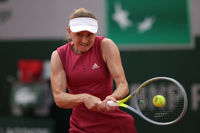 Aliaksandra Sasnovich at the 2021 French Open