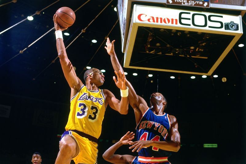 Kareem Abdul-Jabbar (left) was unstoppable in his prime.