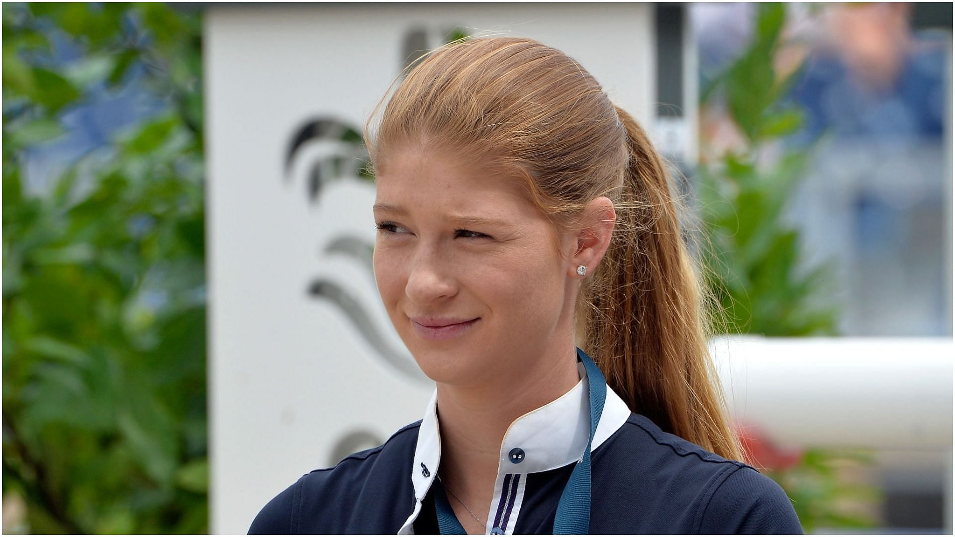 Jennifer Gates of The United States of America reacts on day 1 of the 5th Longines Paris Eiffel Jumping on July 5, 2018, in Paris, France (Image via Getty Images)