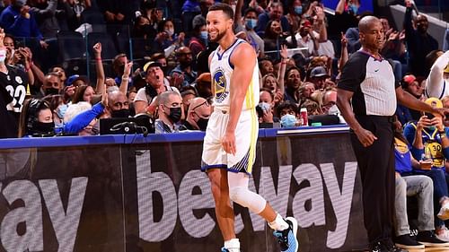 Stephen Curry of the Golden State Warriors in the preseason game vs Portland [Source: ESPN]