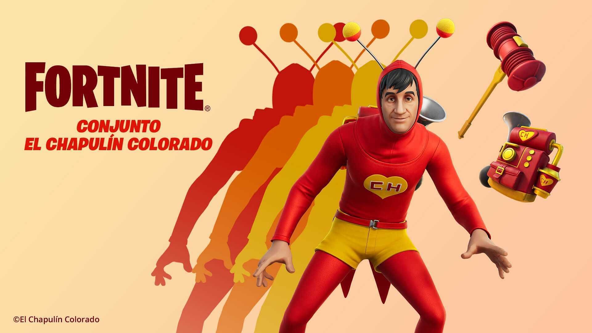 Fortnite&#039;s latest collaboration features El Chapulin Colorado from the comedy TV series back in the 1970s (Image via Epic Games)