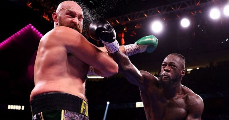 Tyson Fury (left) &amp; Deontay Wilder (right)