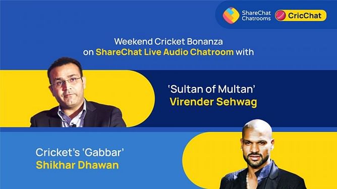 Over 450K users join Virender Sehwag and Shikhar Dhawan on ShareChat’s CricChat