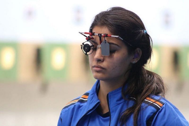 Indian shooter Manu Bhaker at the ISSF World Championships