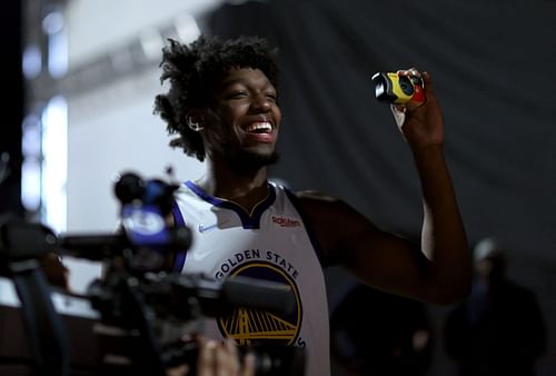 James Wiseman at the Golden State Warriors Media Day - 2021