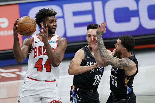 Chicago Bulls young power forward Patrick Williams with the ball