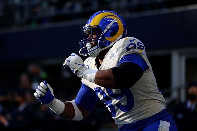 Is Aaron Donald playing today against the Lions?