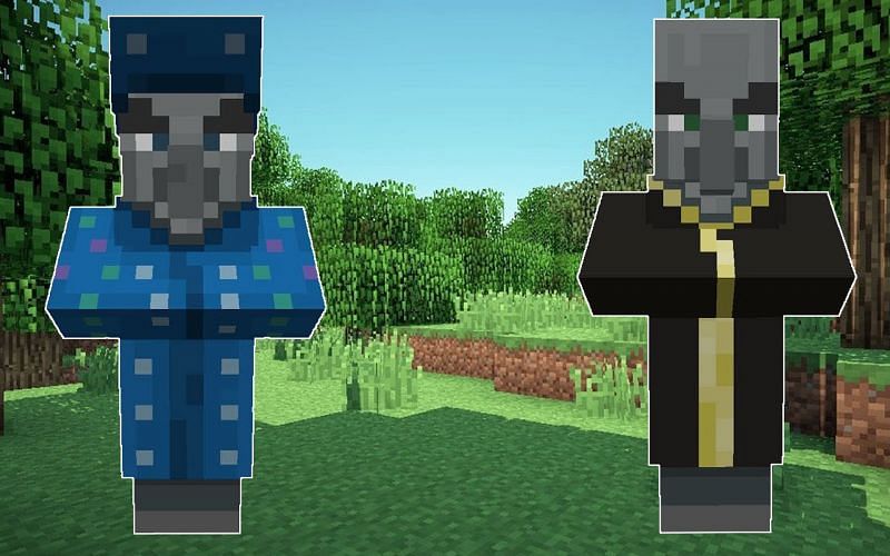 Evokers and Illusioners are similar and different in many ways. (Image via Minecraft)