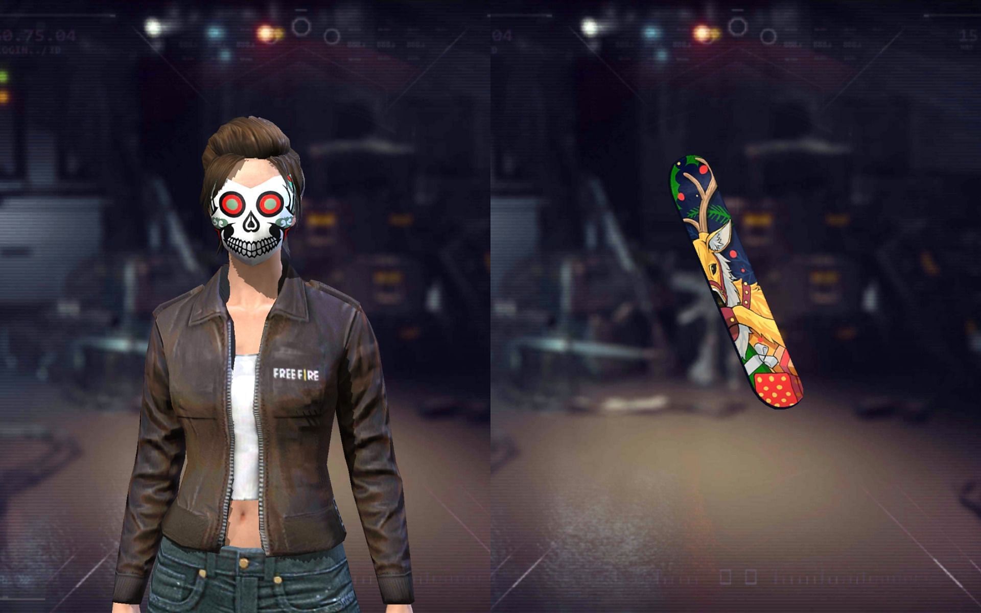 The mask loot crate and surfboard are the two rewards in the Indonesia server (Image via Free Fire)