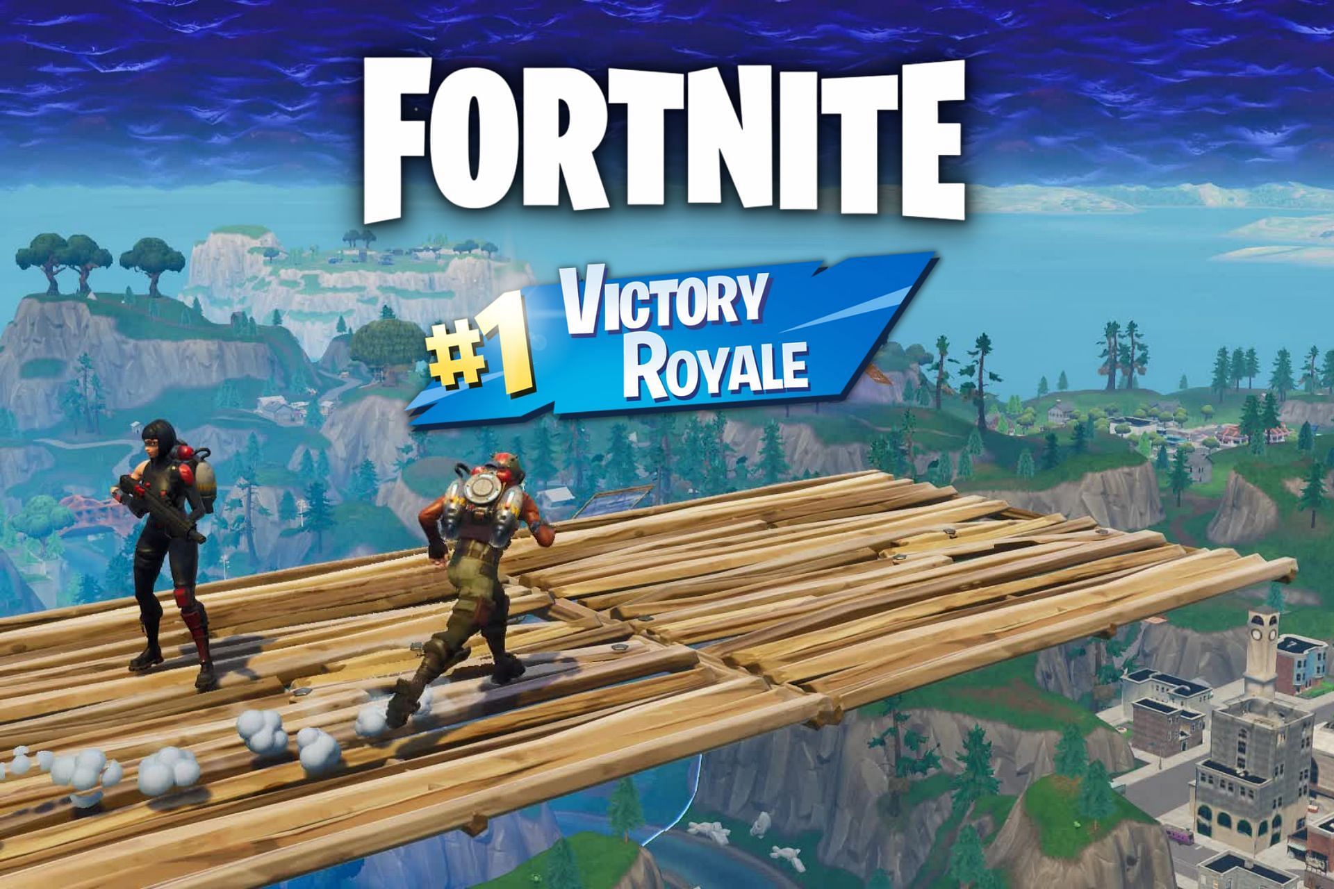 Fortnite fall damage glitch brings back sky bases (Image via Sportskeeda)