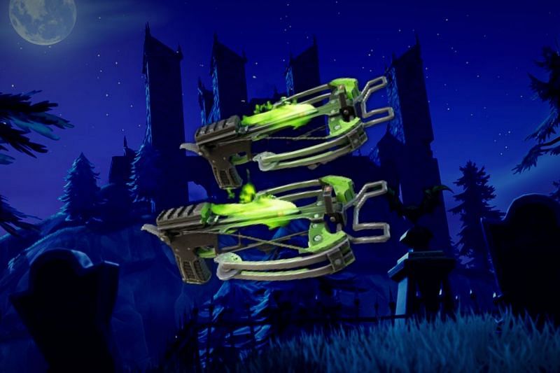 Find the Dual Fiend Hunters in Fortnite Season 8 to annihilate enemies with the new weapon (Image via Sportskeeda)