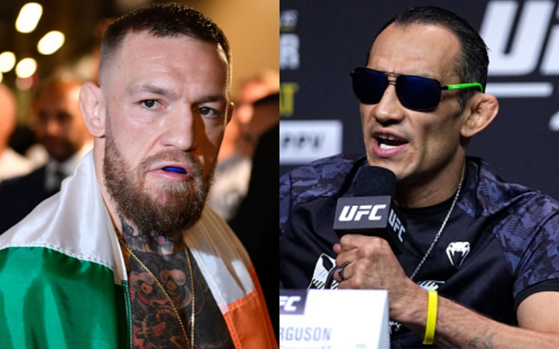 Conor McGregor (left); Tony Ferguson (right)