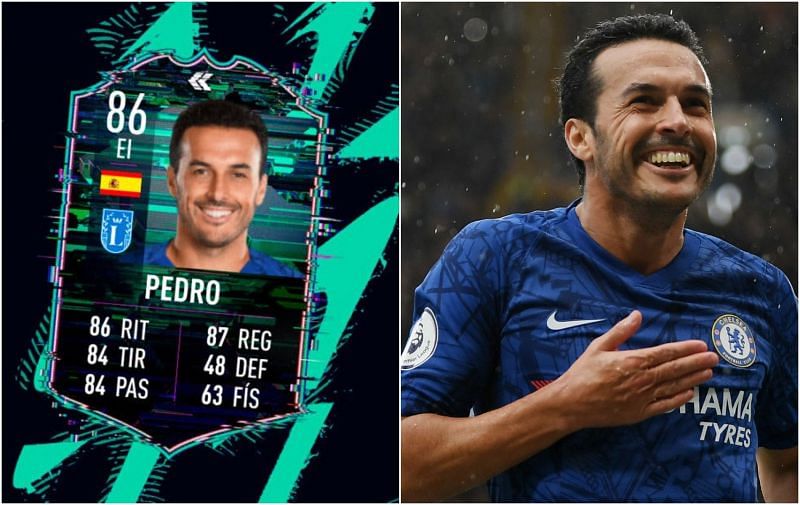 Pedro&#039;s flashback card goes back to his debut season for Chelsea (Image via EA Sports/Chelsea)