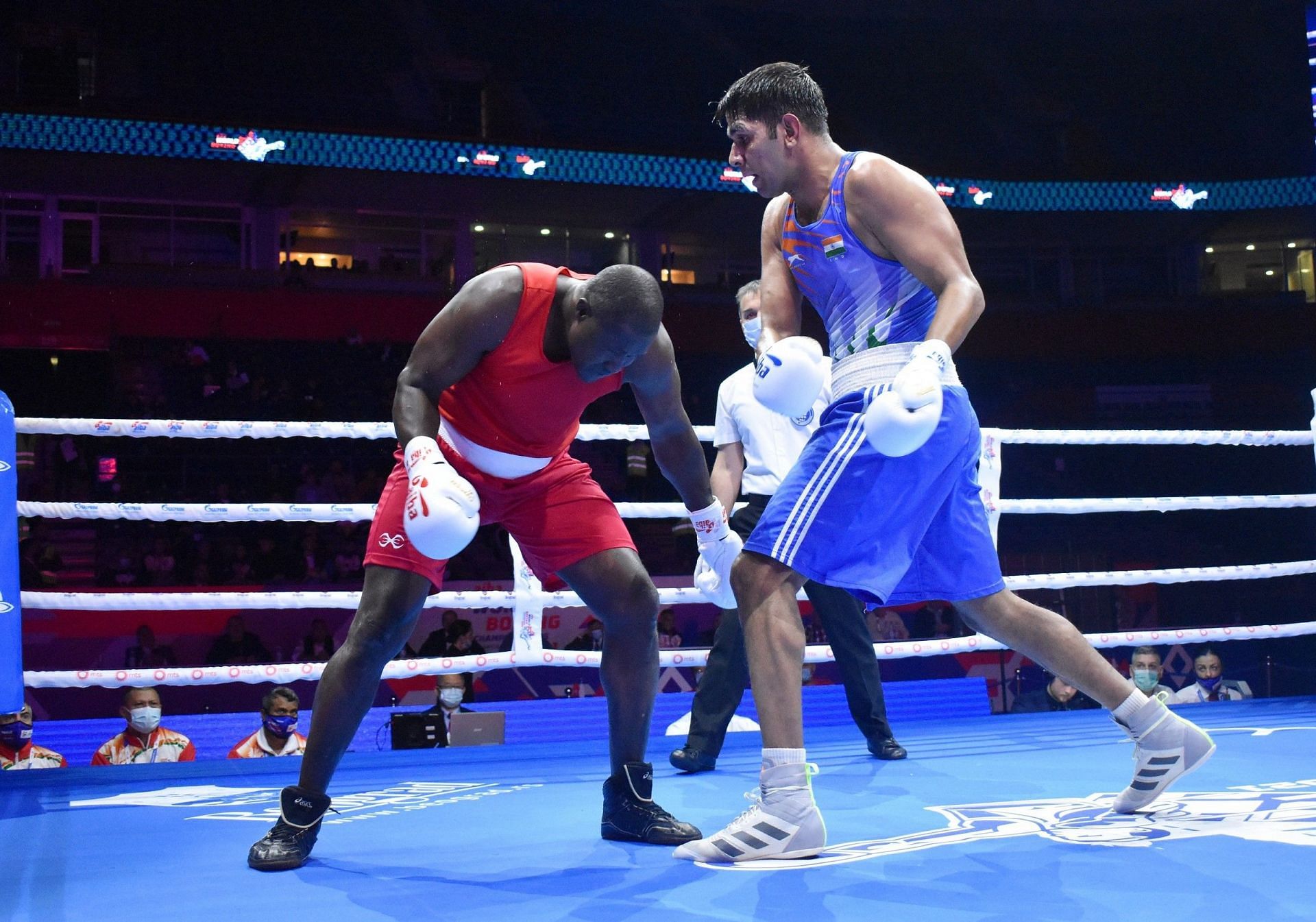 Indian boxer Narender in action. (PC: BFI)