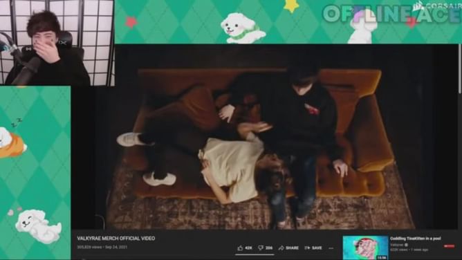 "I feel really awkward": Sykkuno reacts to his part in Valkyrae's merch shoot