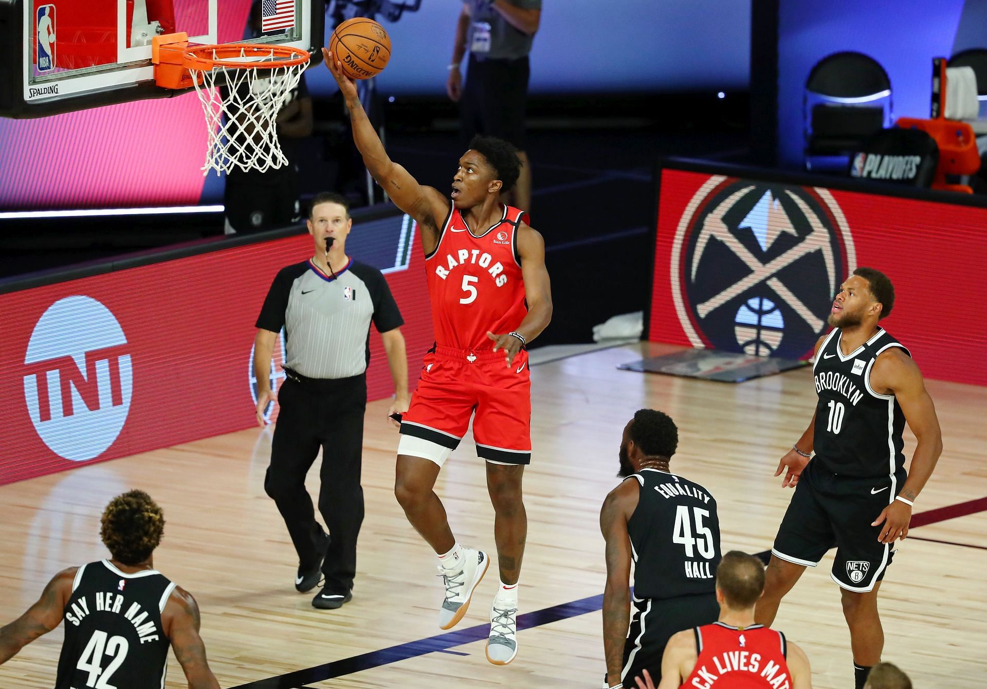 Stanley Johnson takes an uncontested layup against the Brooklyn Nets.