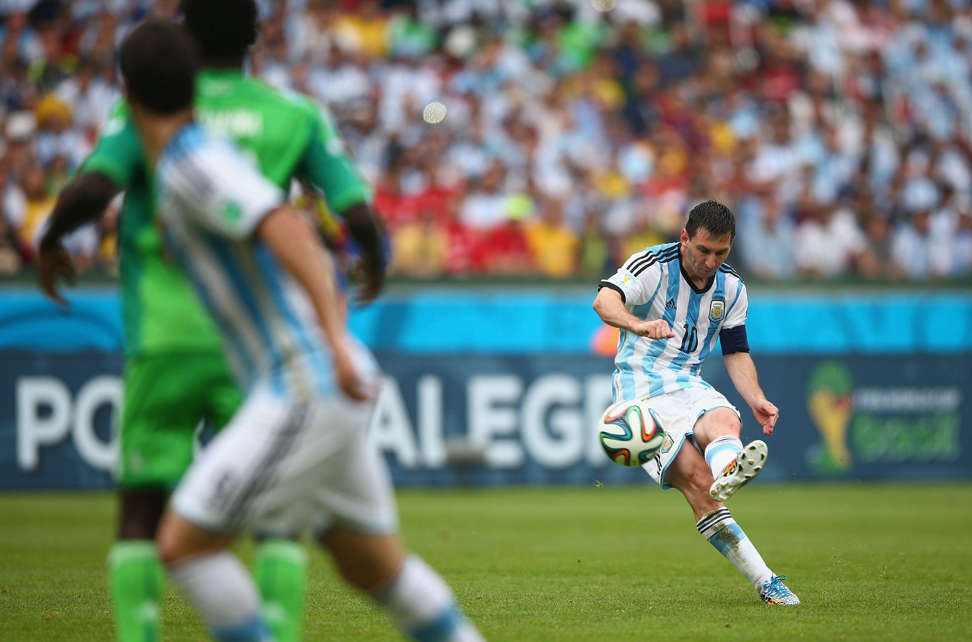 Messi scored a brace to grant Argentina a win