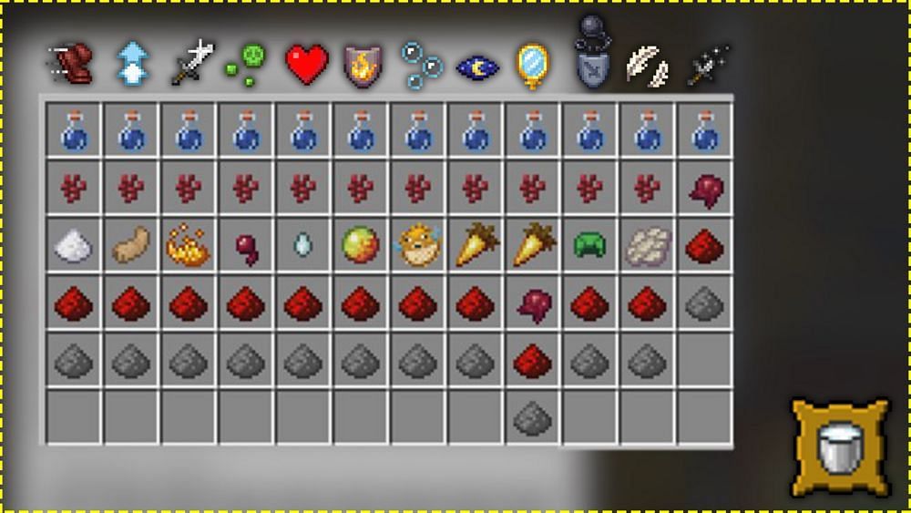 All potions for &#039;A Furious Cocktail&#039; (Image via Minecraft wiki)