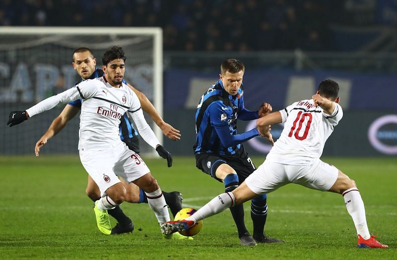 Atalanta will look to hand AC Milan their first league defeat of the season.
