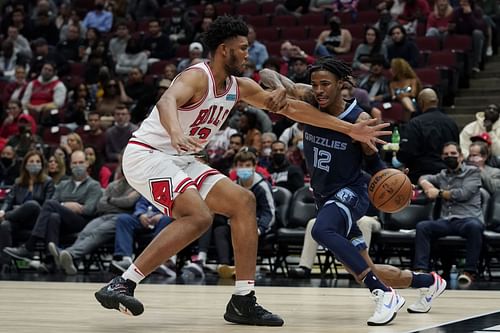 Ja Morant in action for the Memphis Grizzlies