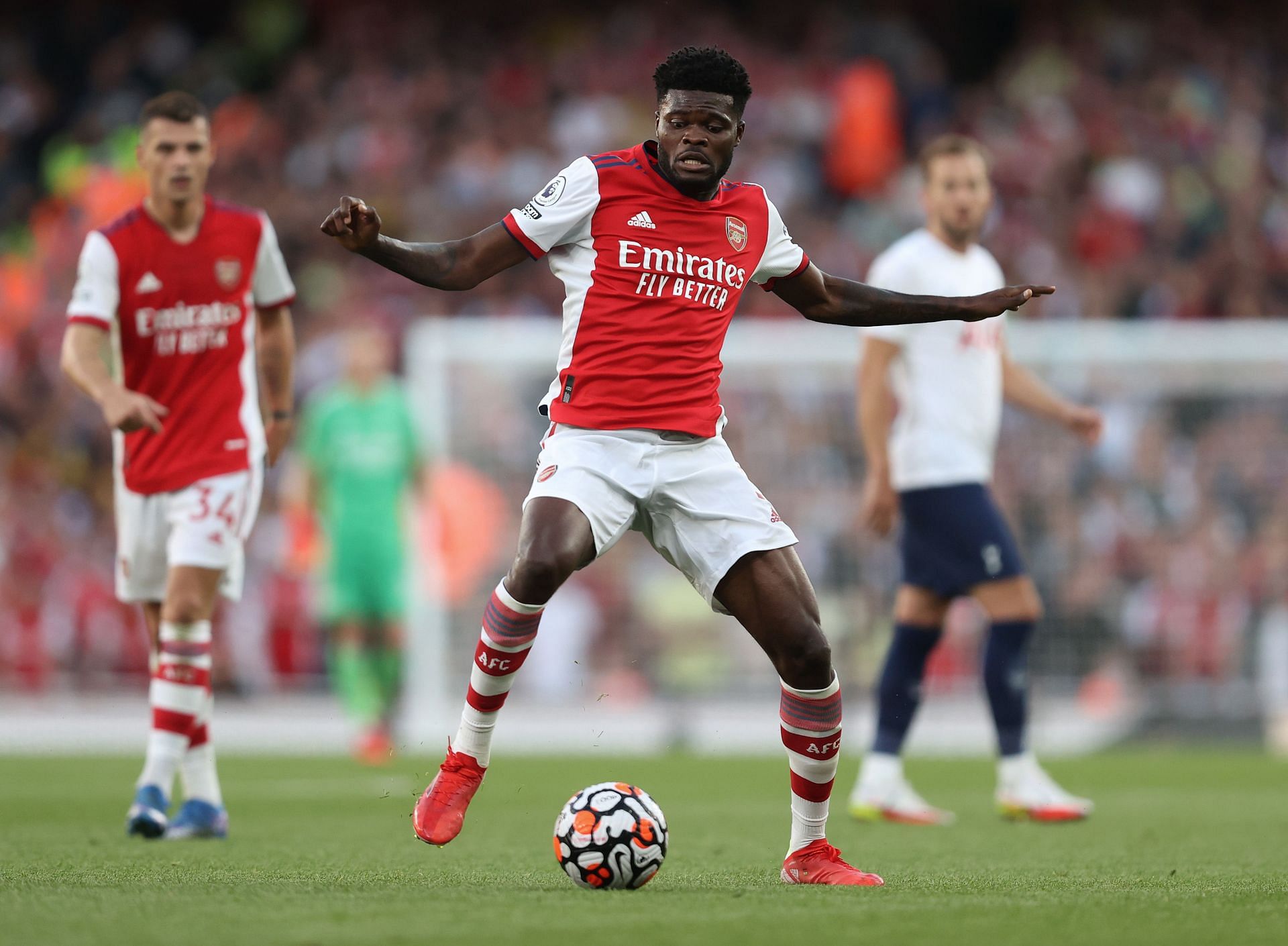 Thomas Partey has expressed his delight after scoring his first goal for Arsenal.