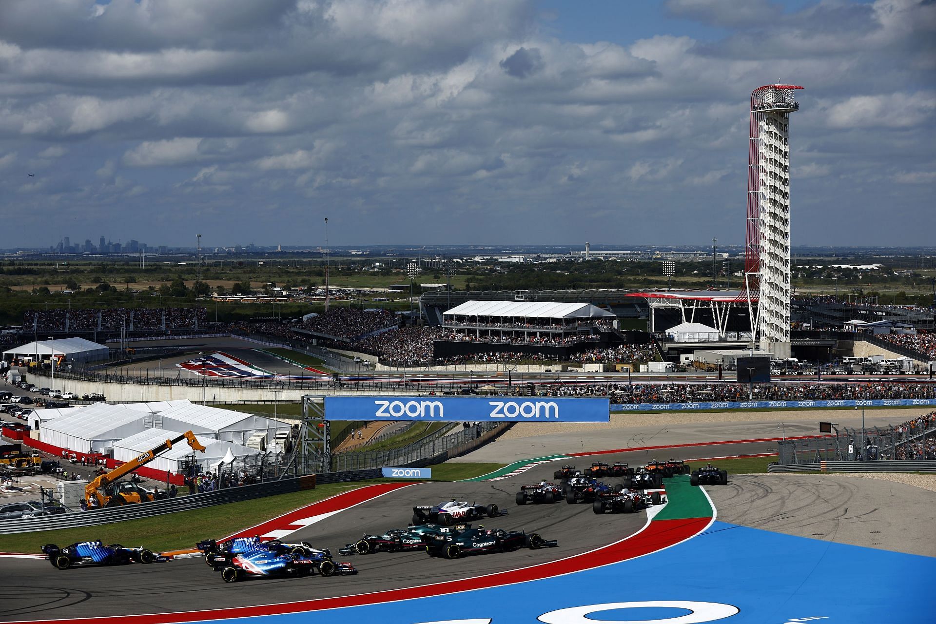 A general view of the start of the 2021 USGP in Austin, Texas. (Photo by Jared C. Tilton/Getty Images)