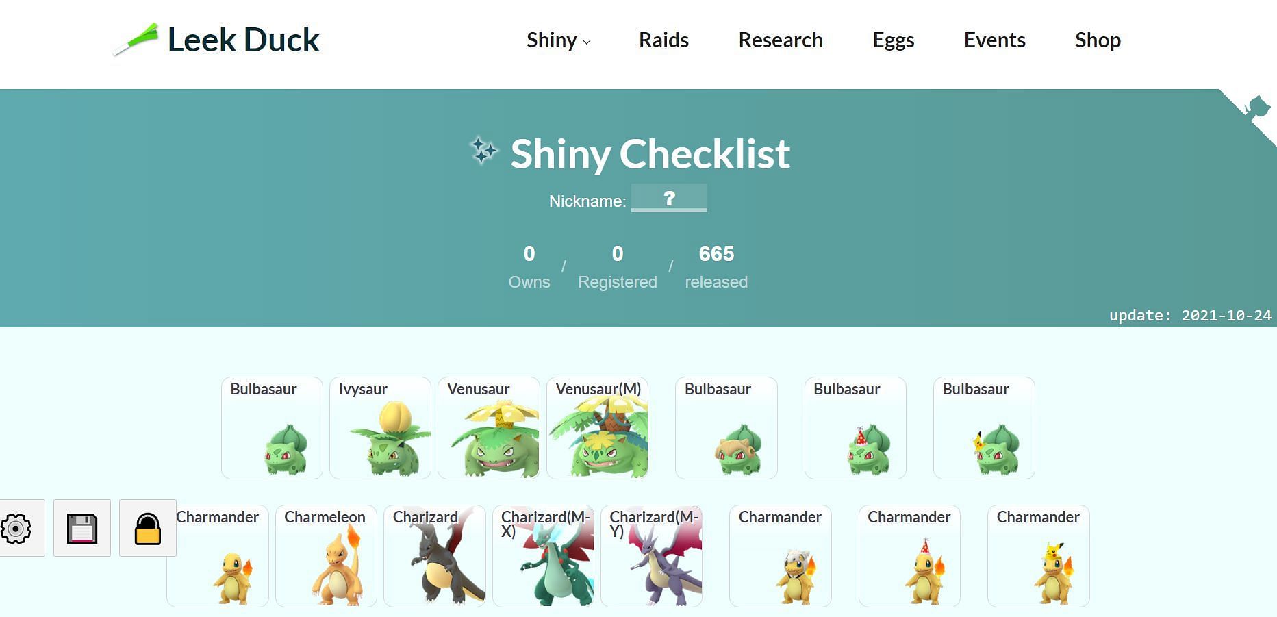 Pokemon Go Complete shiny checklist. Feel free to use to help track shines,  luckys and more :) : r/pokemongo