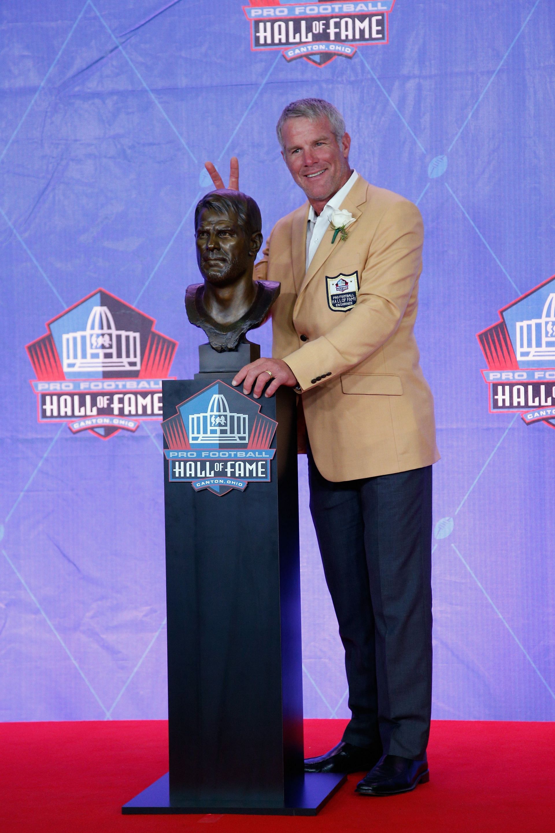 Brett Favre at the NFL Hall of Fame Enshrinement